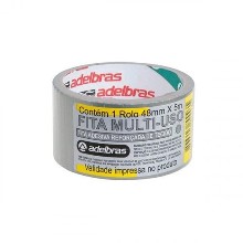 FITA MULTIUSO PRATA 48X5 TIPO SILVER TAPE 960 ADELBRAS