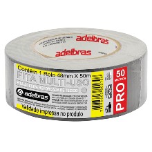 FITA MULTIUSO PRATA 48X50 TIPO SILVER TAPE 960 ADELBRAS