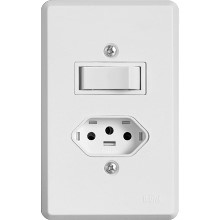 INTERRUP 1S PARAL+1TOM 2P+T 6/20A BR 19281 PRATIKA ILUMI