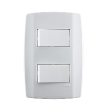 INTERRUP 2S SIMP HORIZ 10A BR 8018 SLIM ILUMI