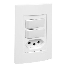 INTERRUP BR 2S SIMP+1TOM 2P+T 4X2 10A (PB) 680216 PR