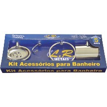KIT BANHEIRO METAL JUNIOR 5PCS LR METAIS