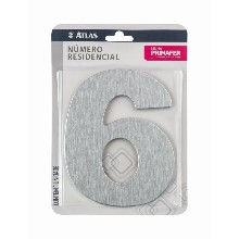 NUMERO RESIDENCIAL N 6 (CRT) ALUM ACM ATLAS