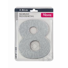 NUMERO RESIDENCIAL N 8 (CRT) ALUM ACM ATLAS