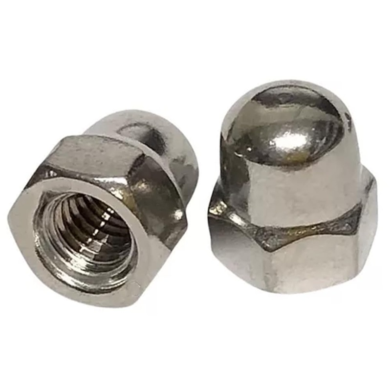 PORCA CALOTA ALTA INOX 1/4 UNC