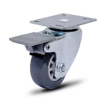 RODIZIO CZ BP 210 GIRA C/ PL E FREIO CAP 45KG COLSON