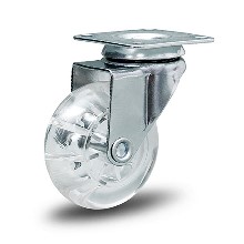 RODIZIO GEL 210 GIRA C/ PLACA CAP 40KG COLSON