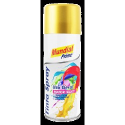 TINTA SPRAY METALICA DOURADO 400ML MUNDIAL PRIME