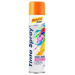 TINTA SPRAY SINTETICO UG LARANJA 400ML MUNDIAL PRIME