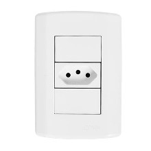 TOMADA 1S 2P+T PL 4X2 10A 7211 PLUZI BR PLUZIE