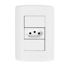 TOMADA 1S 2P+T PL 4X2 20A 7212 PLUZI BR PLUZIE