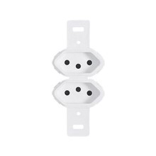 TOMADA 2S 2P+T 10A SEM PLACA BR 3257 IDEALE PLUZIE