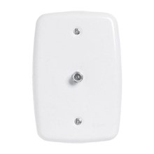 TOMADA CONECTOR ANTENA TV BR C/ PLACA 3269 IDEALE PLUZIE