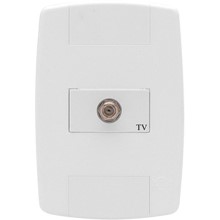 TOMADA CONECTOR ANTENA TV HORIZ BR 8763 LEV ILUMI