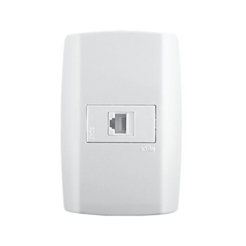 TOMADA RJ45 8 FIOS SLIM BR 80643 ILUMI
