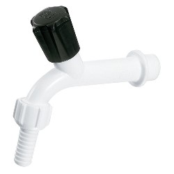 TORNEIRA PVC P/ TANQUE 15CM C/ BICO P/ MANGUEIRA 1/2 BR 395 HERC