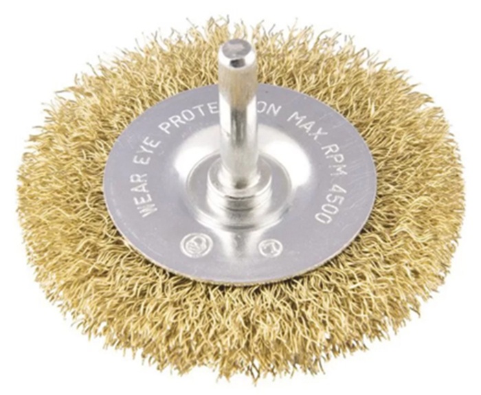 ESCOVA CIRCULAR ACO ONDULADA C/ HASTE 2X5/16 2757 FERTAK (IMP)