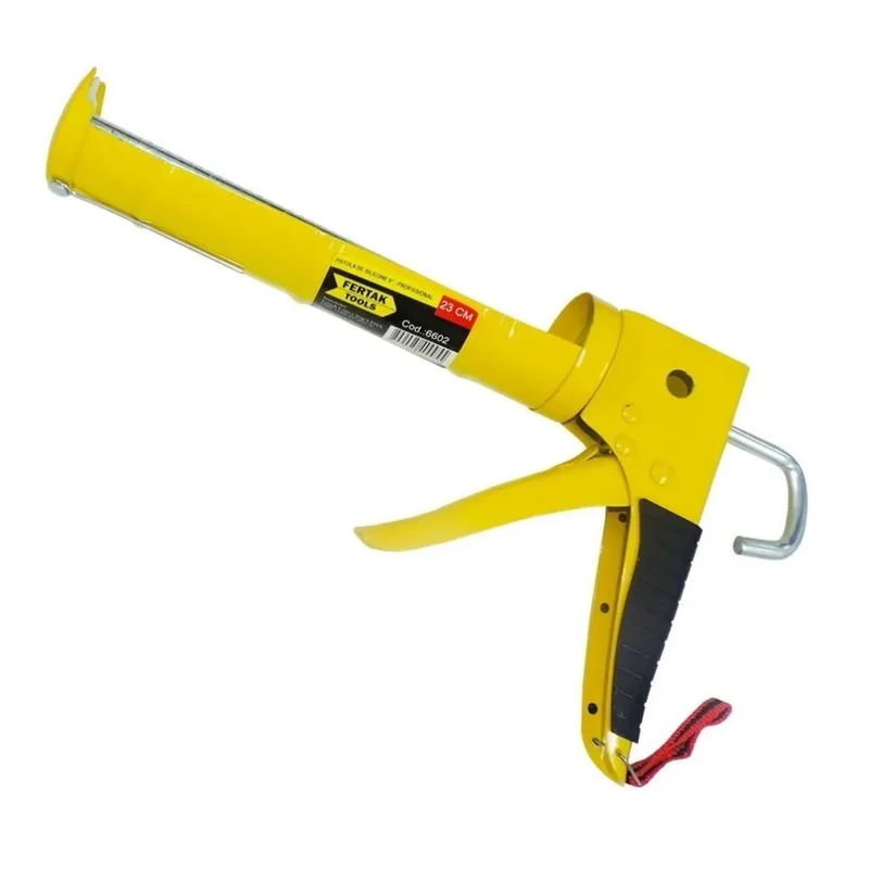 PISTOLA APLICADORA SILICONE 9 REFORCADA 6602 FERTAK (IMP)