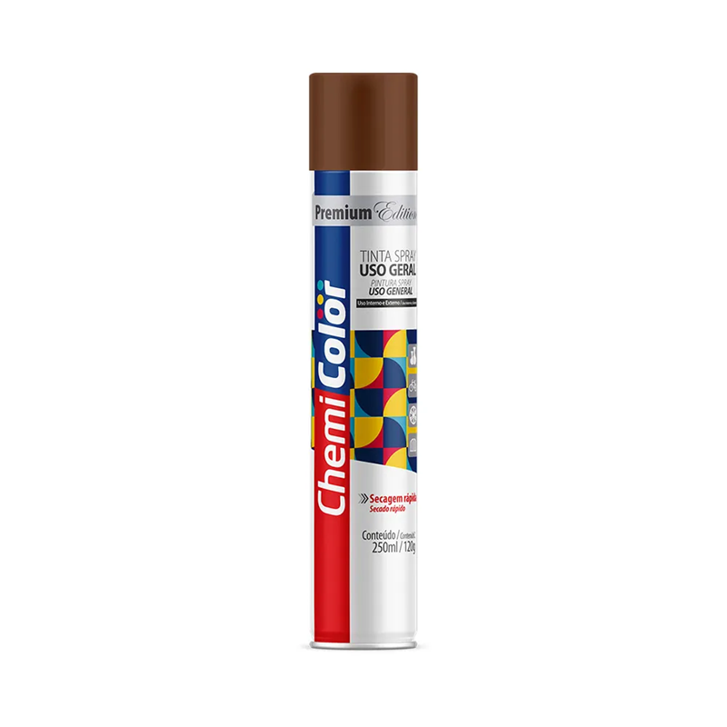 TINTA SPRAY U.G. MARROM 250ML CHEMICOLOR - AB