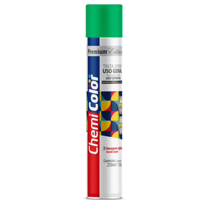 TINTA SPRAY U.G. VERDE CLARO 250ML CHEMICOLOR - AB