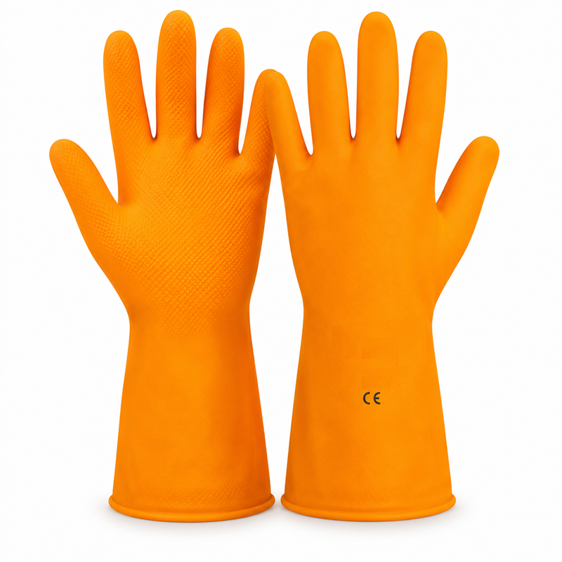 LUVA LATEX LARANJA REFORCADA ORANGE T/XG CA32499 KALIPSO