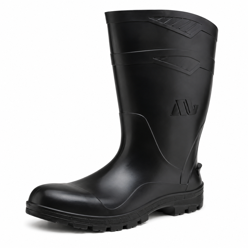 BOTA PVC LONGO PT S/ FORRO 100AWORK PR 44 CA48254 MARLUVAS