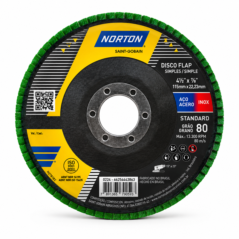 DISCO FLAP 180 G120 R244 STANDARD NORTON