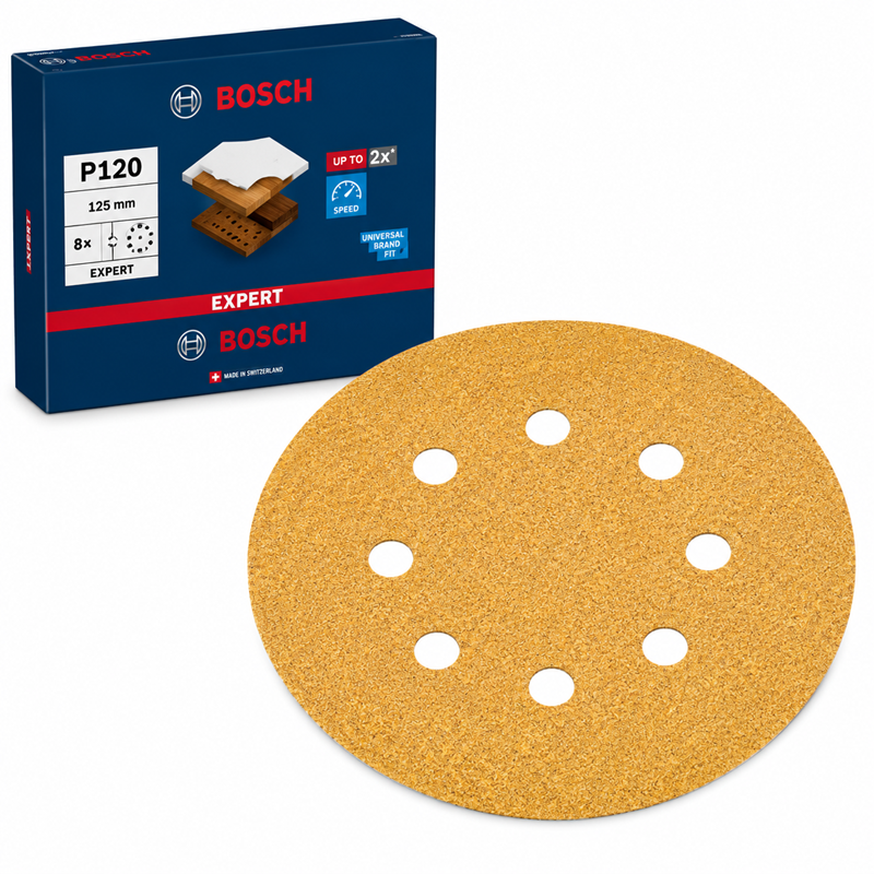DISCO LIXA MADEIRA C470 125MM G80 C/ 5PC EXPERT BOSCH