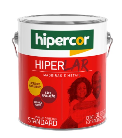 ESMALTE STAND PRETO 3.0L HIPERCOR - AB