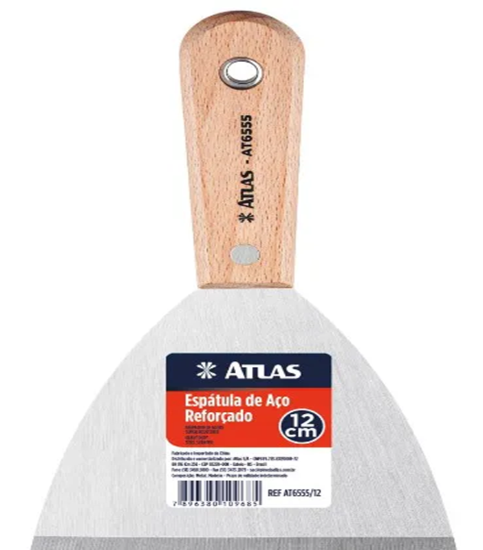 ESPATULA  ACO REFORCADO CB MD 120MM AT6555/12 ATLAS