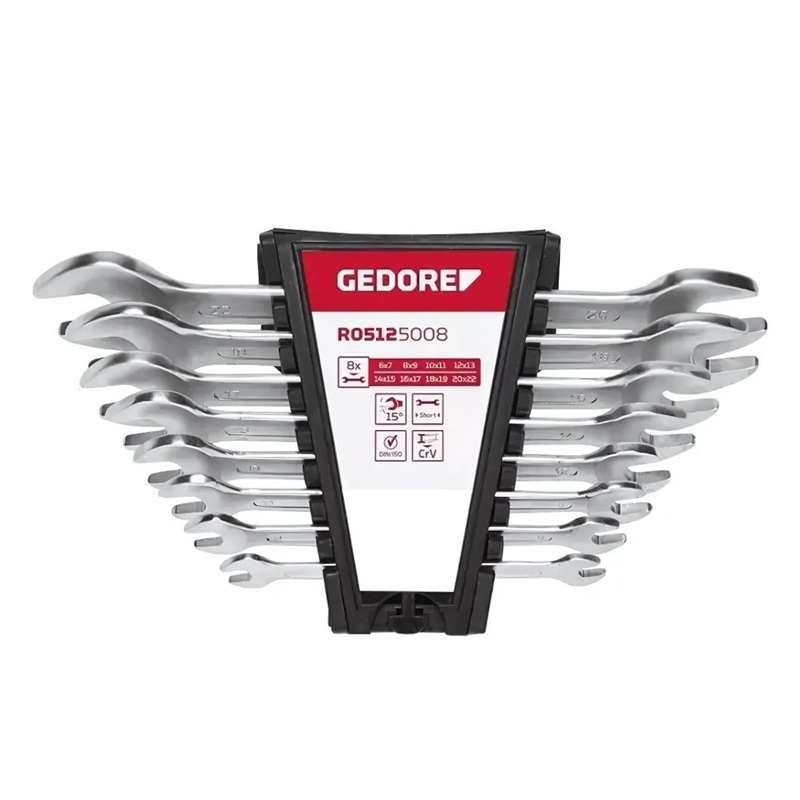 JOGO CHAVE BOCA 6A22MM 8PCS R05125008 GEDORE RED