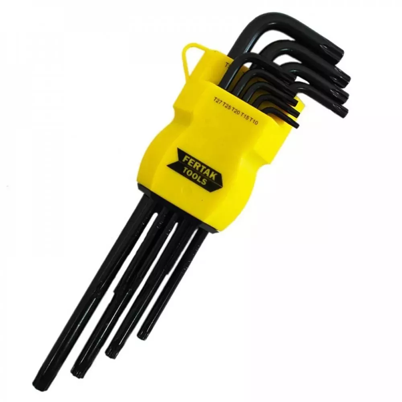 JOGO CHAVE LONGA TORX 9PCS 2405 FERTAK