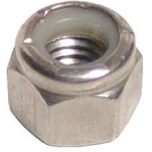 PORCA SEXTAVADA PARLOCK INOX BAIXA 1/4 UNC
