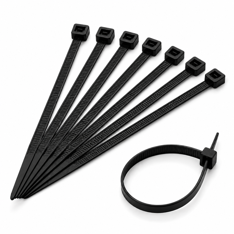 ABRACADEIRA NYLON PT 200X4.8MM C/ 100 FERTAK (IMP)
