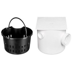 CAIXA GORDURA TP QUAD 250X75/100 C/ CESTO E TAMPA 2309 HERC