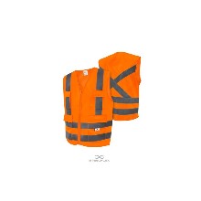 COLETE REFLET 4 BOLSO C/ ZIPER LR FLUOR/CZ T/XG STEELFLEX