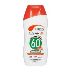 CREME PROT SOLAR FPS 60 1/3 UVA C/ REPELENTE 120ML NUTRIEX