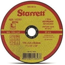 DISCO CORTE FERRO/INOX 7 DAC180-34 3.0 STARRETT