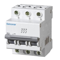 DISJUNTOR DIN CURVA C TRIF 63A JW363E ELETROMAR