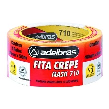FITA CREPE 48X50 USO GERAL 710 ADELBRAS
